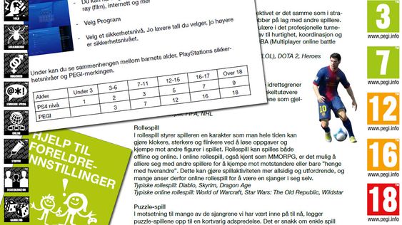 Her ser du noen utdrag fra Medietilsynets nye foreldreveiledning.