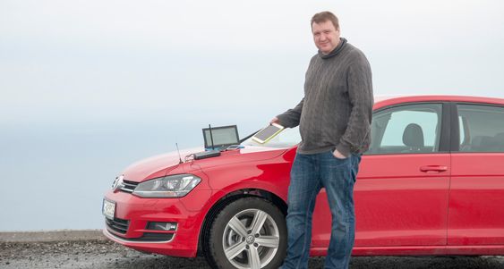 LANG KJØRETUR: Vår journalist Finn Jarle Kvalheim kjørte fra Oslo til Vestkapp til Nordkapp for å finne Norges raskeste 4G-nett.