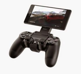 Slik fungerer GCM10 Game Control Mount med PS4-kontrollen og en Xperia Z3-mobil.