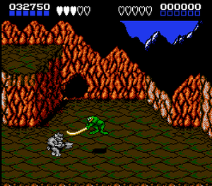 Slik så Battletoads ut på Nintendo. .
