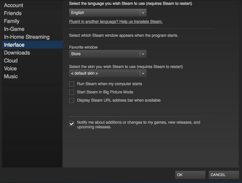 Noen små justeringer i Steam strømlinjeformer prosessen. .