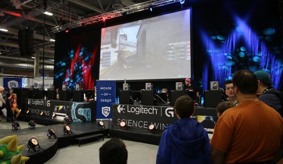 Fra finalen mellom BX3 og Expert-Gaming på SpillExpo 2014.