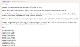 11 bit studios delte ut Steam-kodar til piratane.