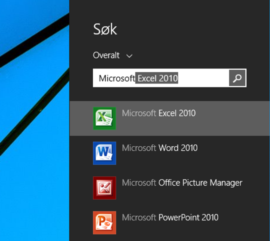 Søk mer målrettet og spar på skjermarealet på en gang med Windows + S/ F.