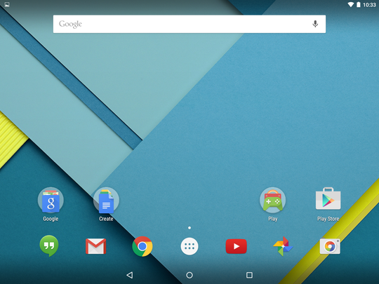 Det nye grensesnittet Material Design ser rent og pent.