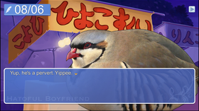 Hatoful Boyfriend byr på eit rikt fuglegalleri.