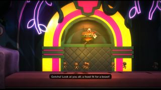 Et nivå kjører Sackboy gjennom kjøttkverna – galskap følger.