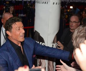 Sylvester Stallone under premieren på Expendables 3 i august.