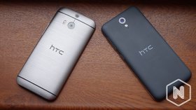 Det er en lang vei å gå opp til kvalitetsnivået i HTC One (M8), men Desire 620 er stilren den også.