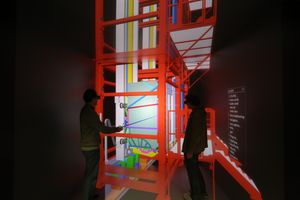 En 3D-modell av MULTI-heisen.