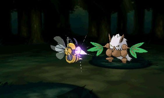 Beedrill er en av monstrene som kan mega-utvikle seg.