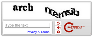 Slik ser den gamle reCAPTCHA-løsningen ut. Den nye har fått navnet No CAPTCHA reCAPTCHA.