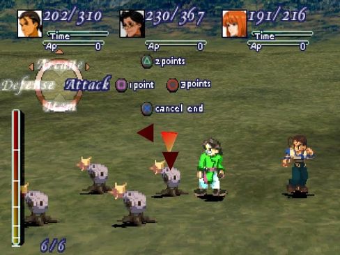 Xenogears blandet sprites og 3D-modeller.