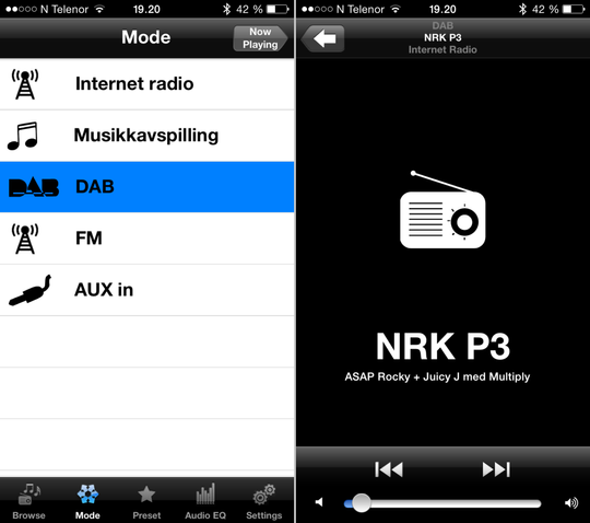 Slik ser iPhone-appen ut.