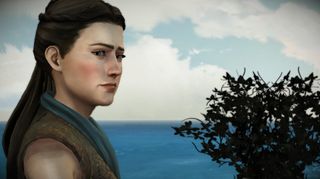 Mira Forrester holder til i King's Landing.