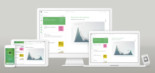 Evernote fungerer på alle enheter.