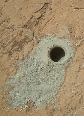 I dette støvet fant Curiosity organiske stoffer.