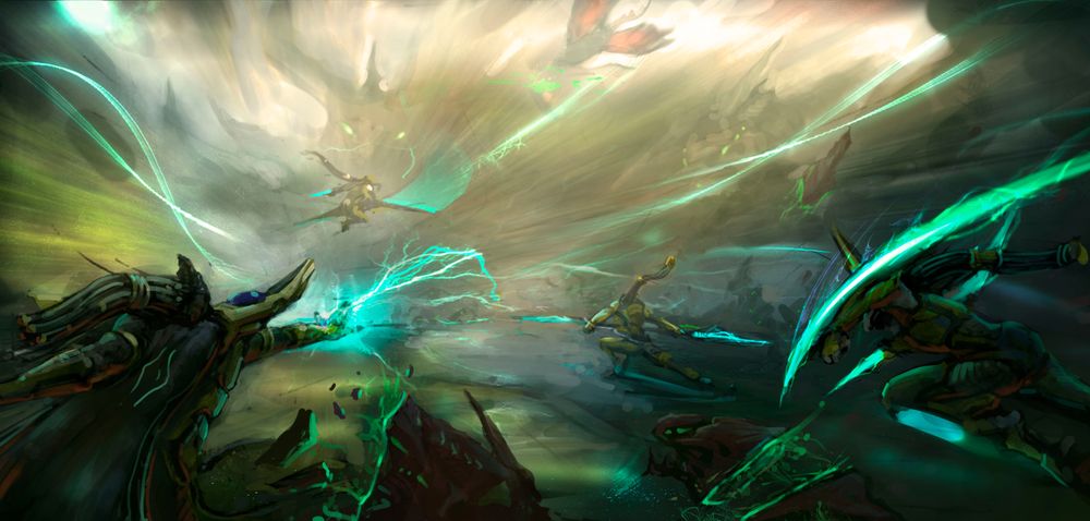Konseptkunst fra StarCraft II: Legacy of the Void.