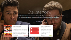 Google Play er blant stedene The Interview nå legges ut.
