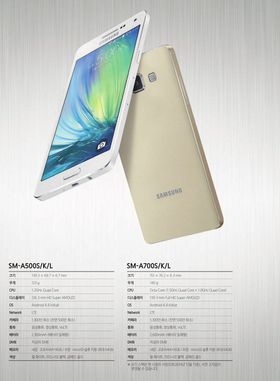 Dette skal være offisielle bilder og informasjon om Samsungs nye Galaxy A5 og A7.
