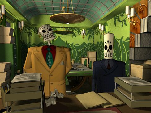 Grim Fandango slik det såg ut i 1998.