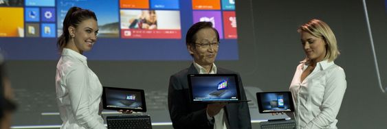 Asus' Jonney Shih i kjent stil.