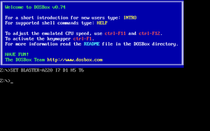 DOSBox lar deg emulere kommandolinjesystemet.