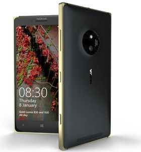 Lumia 830 Gold.