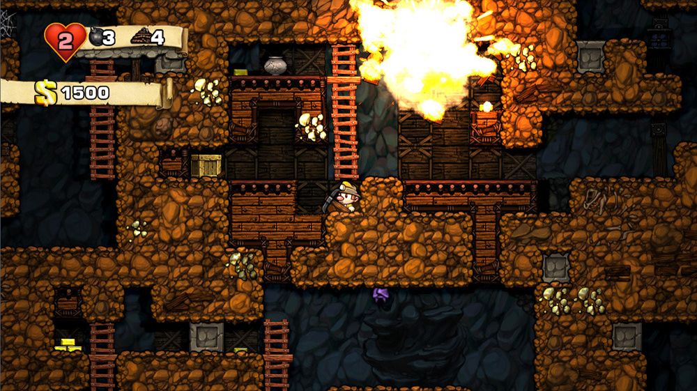 Den kommersielle utgaven av Spelunky.