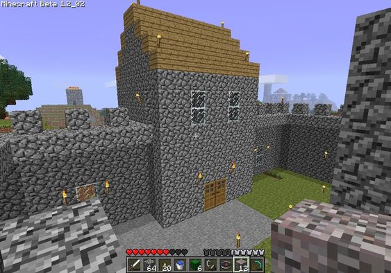 I Minecraft har slottene vi lager en funksjon – å holde oss trygge.