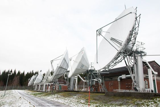 Disse antennene brukes til TV-sendinger.