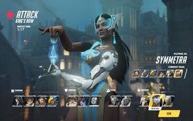 Symmetra kan no formidle kor mange teleporterings-ladingar som er igjen.