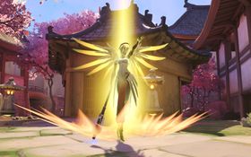 Mercy får ei hjelpande hand frå Blizzard.