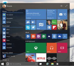 Den nye startmenyen er bare én av alle Windows 10-nyhetene.