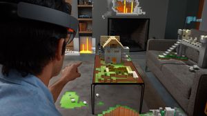 Dette er omtrent det du hadde sett hvis du tok på deg Microsofts HoloLens-briller.