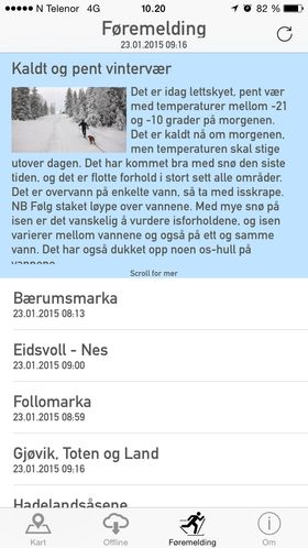Hvordan er føret? iMarka gir deg svaret i Stor-Oslo.