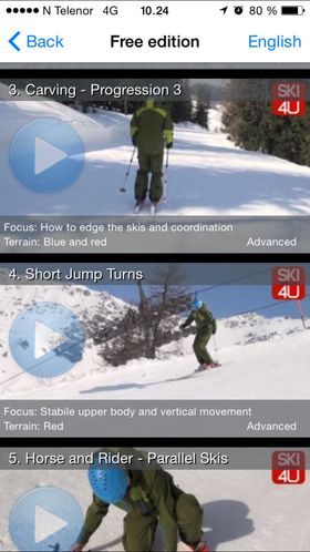 Ski Lessons 4U er også en skiskole i mobil-format.