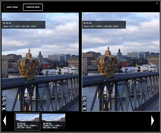 Test our lenses comp.