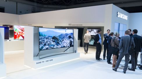Samsungs nye gigant skiller seg ut på messegulvet.
