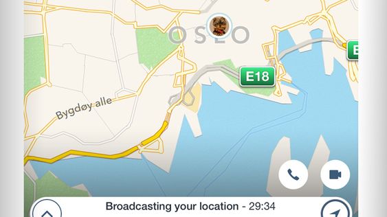 GPS-sporing er også inkludert i par-appen Couple.