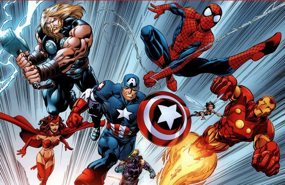 I tegneseriene er Spiderman god venn med både Iron Man og Captain America.