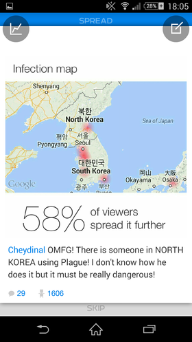 Hvordan han greide det er uvisst, men denne brukeren mente altså at det selv i Nord-Korea var noen som brukte Plague.