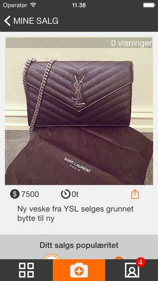 Slik ser Snapsale-appen til iOS ut.