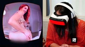 Vi har også tidligere fått se folk prøve VR-porno som dette.