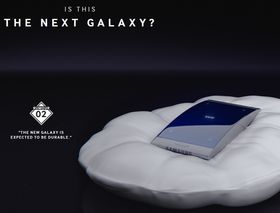 Samsung viser også frem «rykter» om hvordan telefonen vil bli på sine egne nettsider.