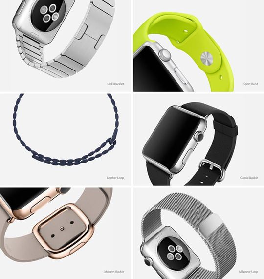 Apple har designet et stort antall klokkeremmer til Apple Watch.