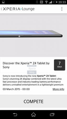 Lekkasjen skjedde gjennom Sonys ekslusive Xperia Lounge, installert på alle selskapets smarttelefoner.