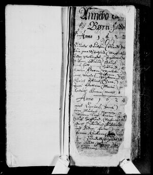Andebu kirkebok fra 1623 er landets eldste bevarte kirkebok.
