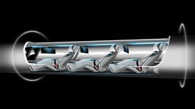 Hyperloop skal frakte mennesker i kapsler med en fart på over 1200 kilometer i timen.