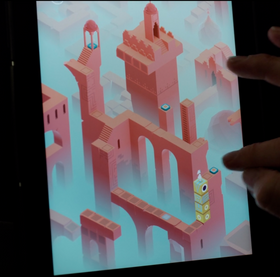 Frank Underwood leker seg med Monument Valley i House of Cards sesong 3.